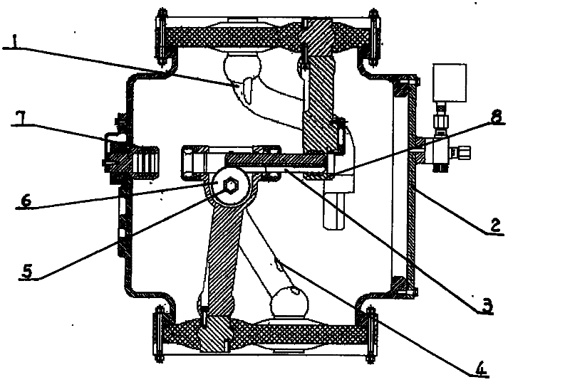 Three-working-position isolation switch