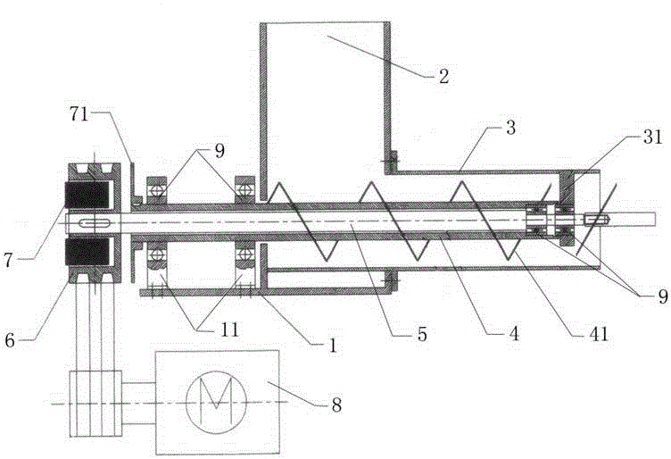 Front supporting program control automatic bagging machine