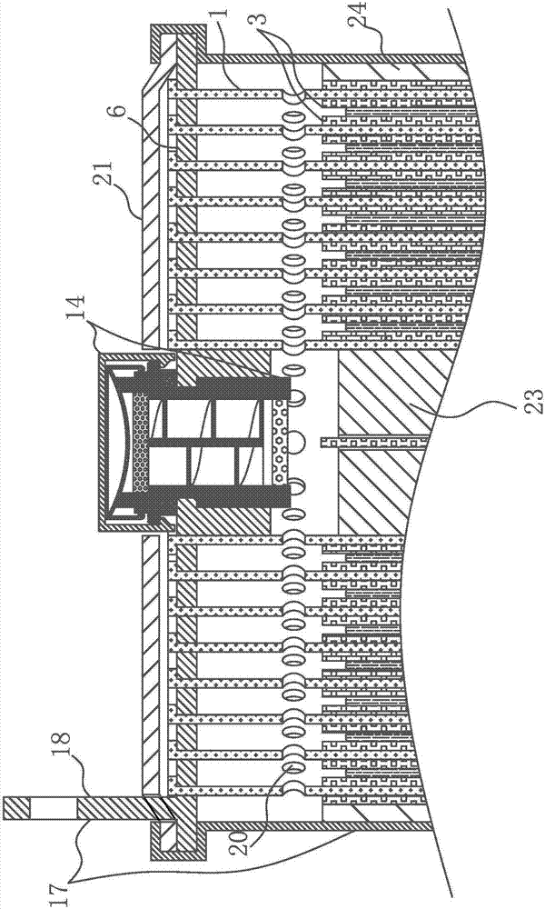 Winding battery equipped with continuous tab symmetrical mixed net-shaped electrode capsule-film safety valve