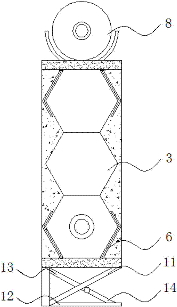 Water purifier filter element mounting and fixing device