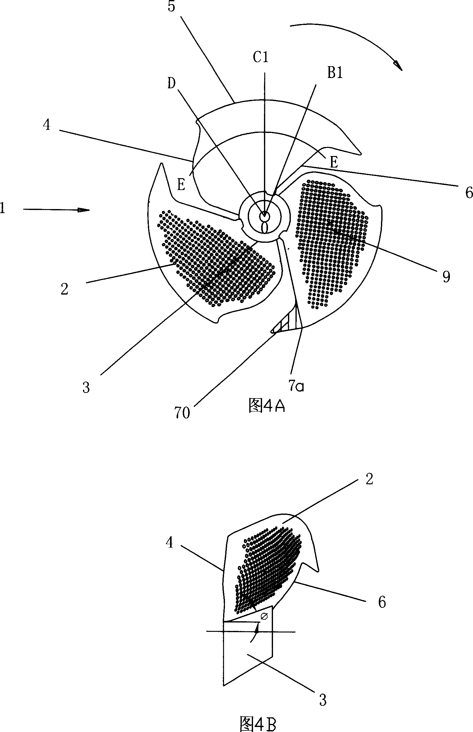 Impeller for fan, fan using same and air conditioner using the fan