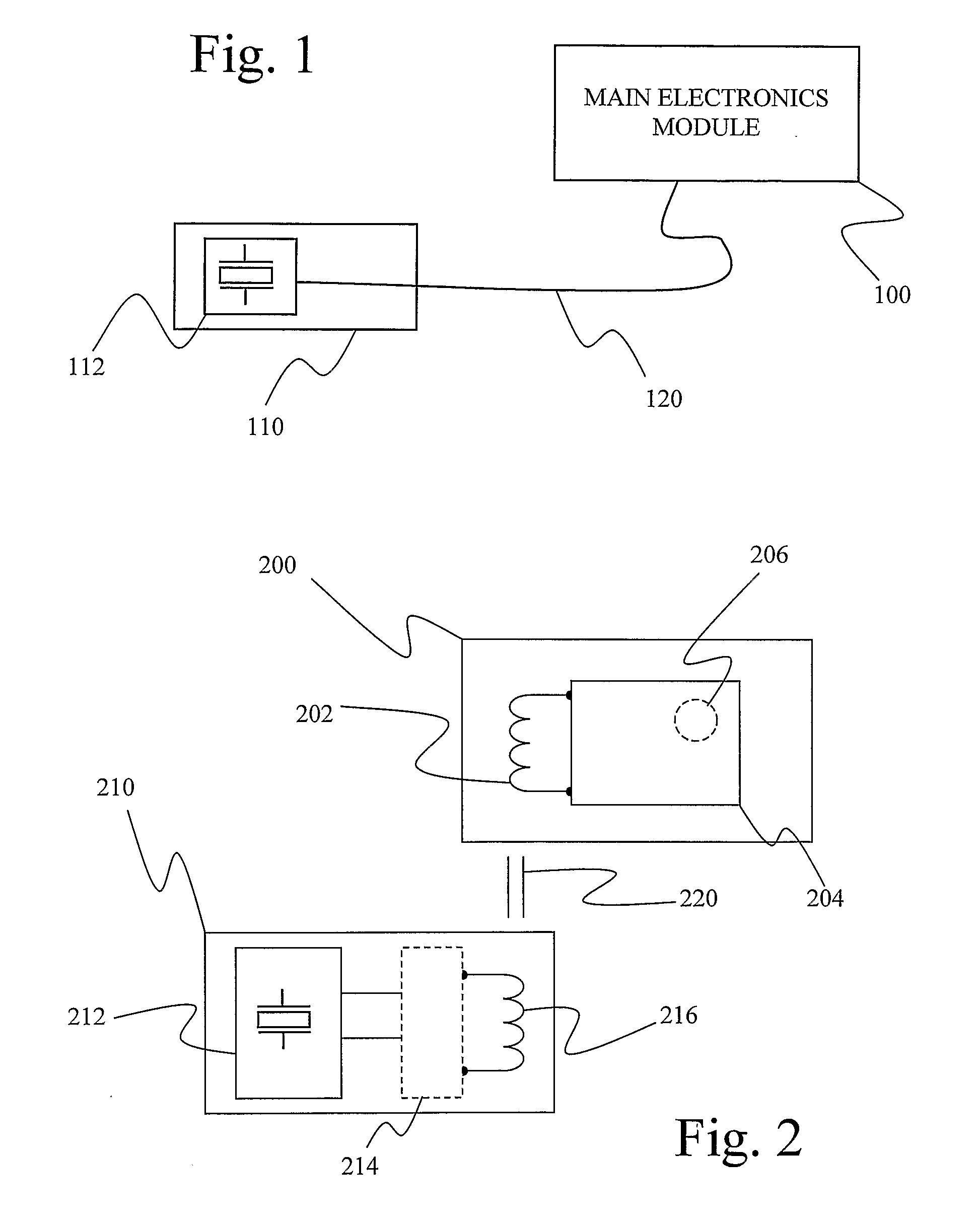 Inductive coupling of pulses from piezoelectric device