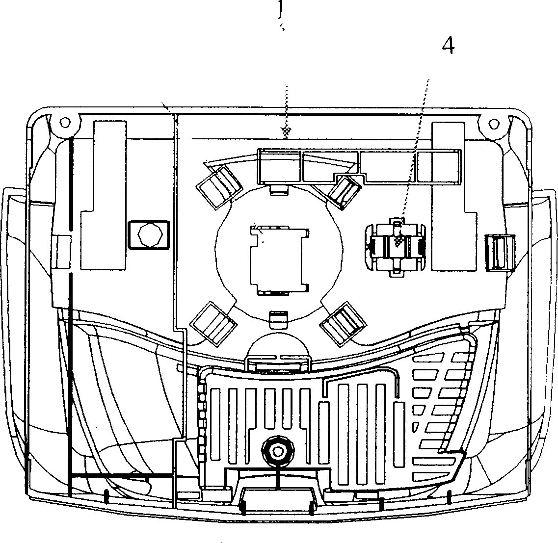 Dust collector rotary switch