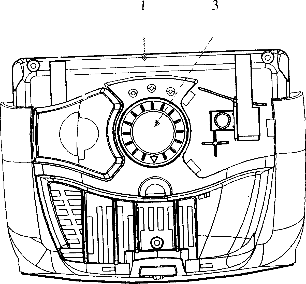 Dust collector rotary switch