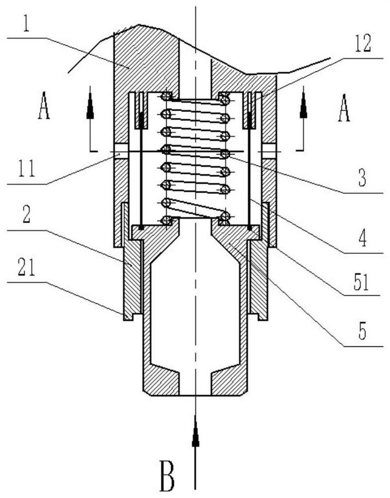 Bottom combined anti-collision structure for high-temperature gas cooled reactor control rod