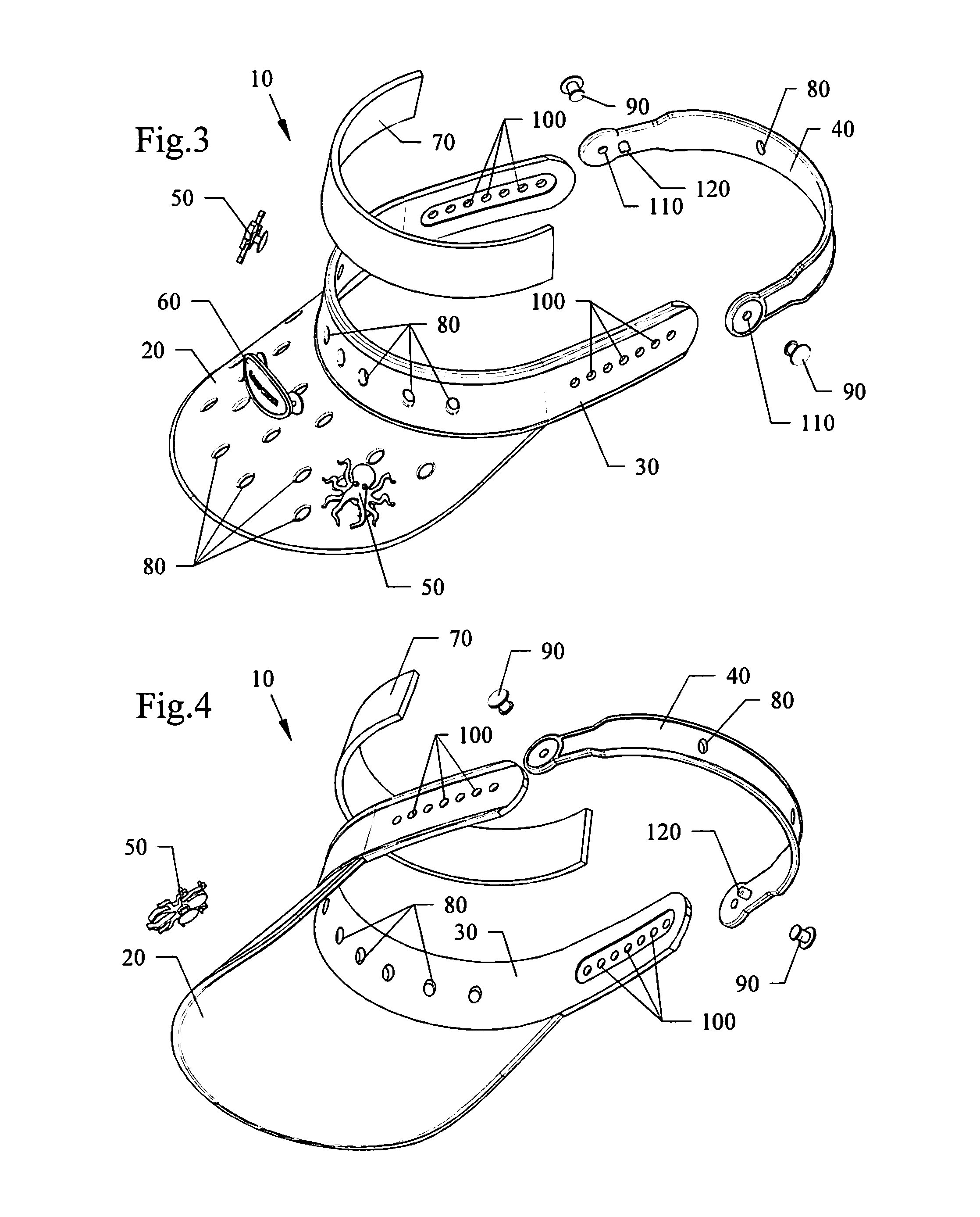 Visor with plug in accessory sockets