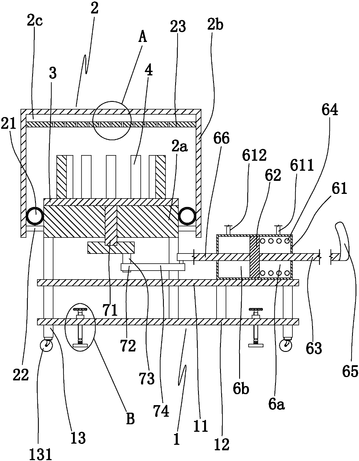 Mobile type electric insulating glove storing box