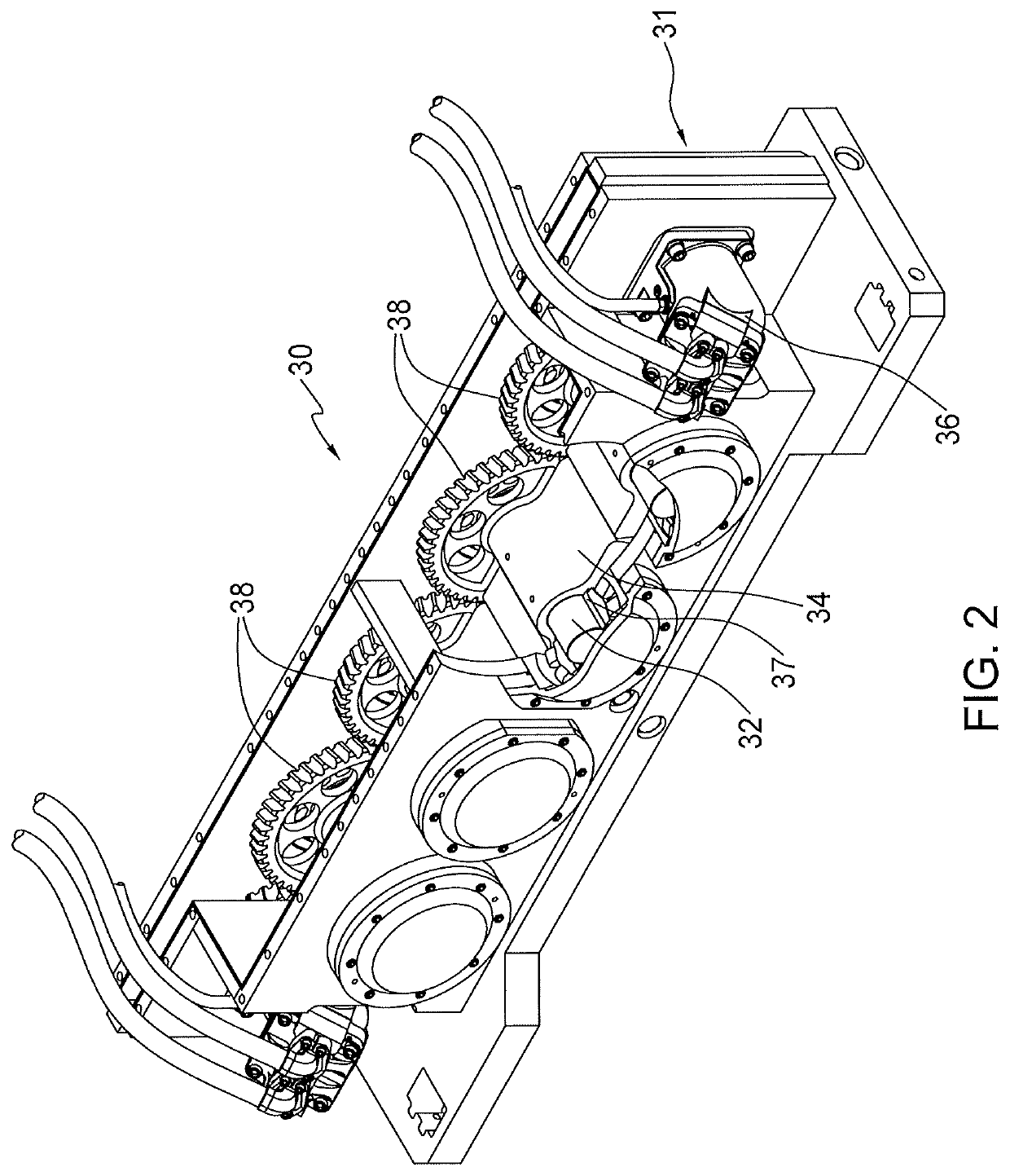 Lubrication system for a vibratory pile driver