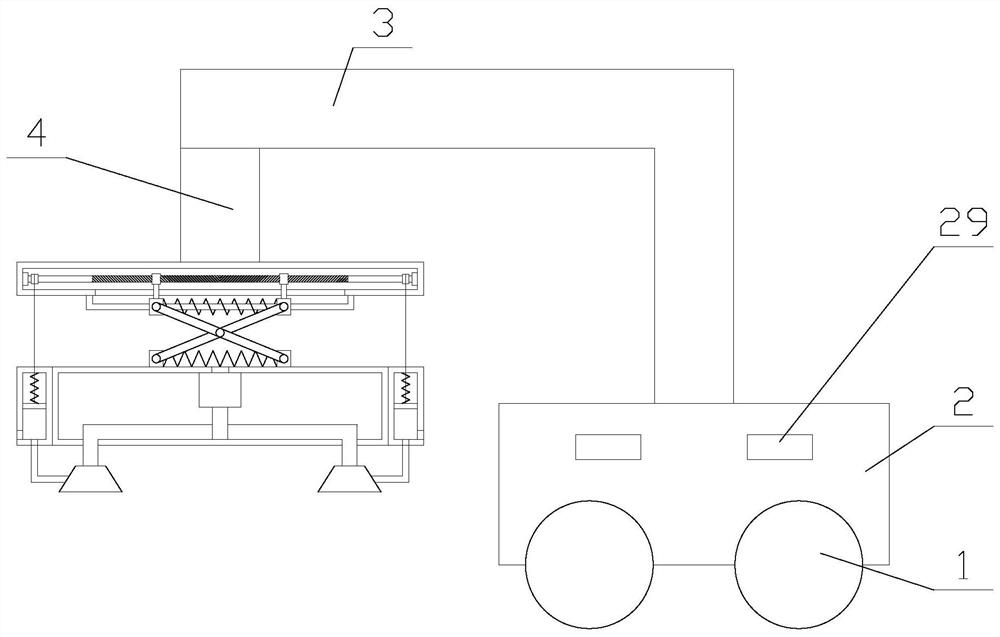 A handling robot with high stability for glass production