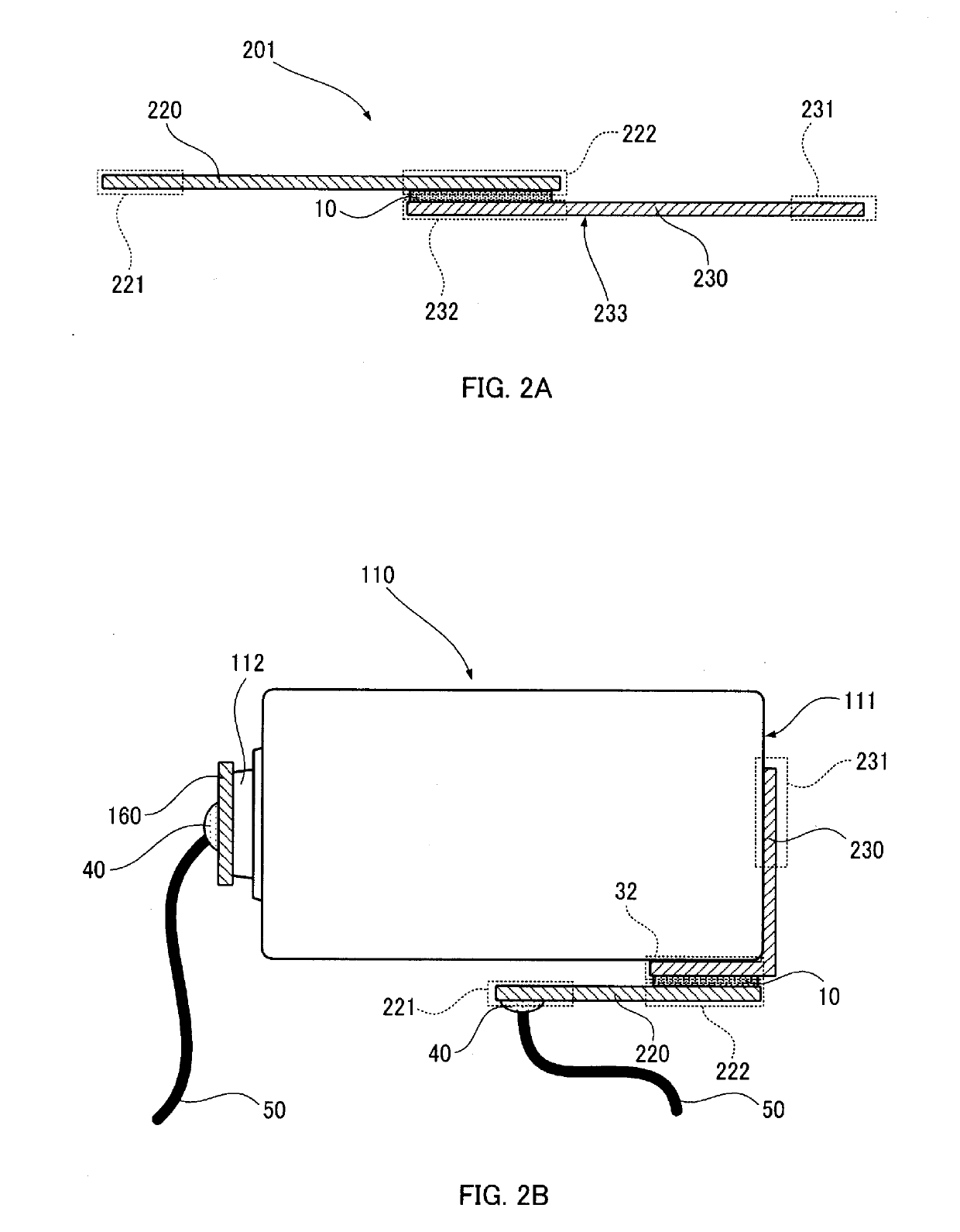 Externally-attached PTC element and tubular battery