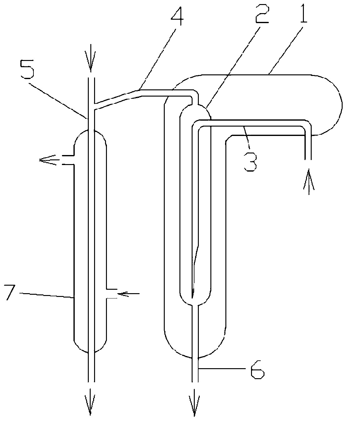 Vacuum heat-preservation continuous distillation gas-liquid separator