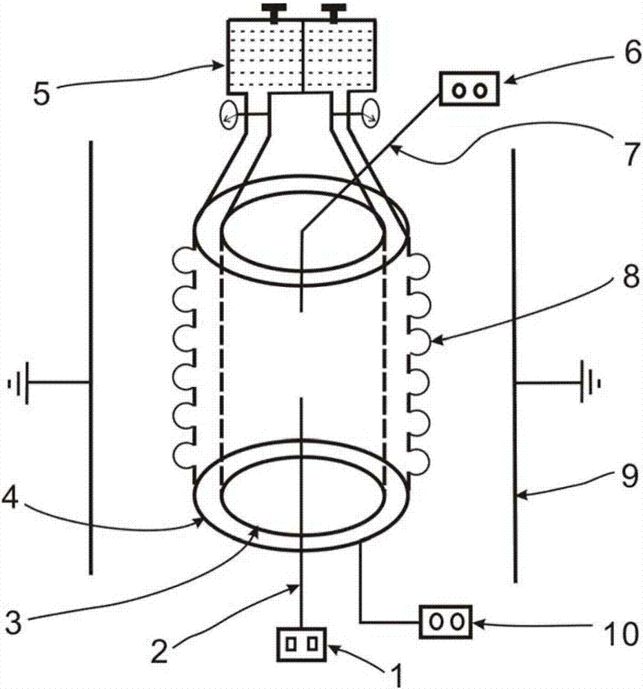 A bubble electrospinning system for preparing composite fiber materials