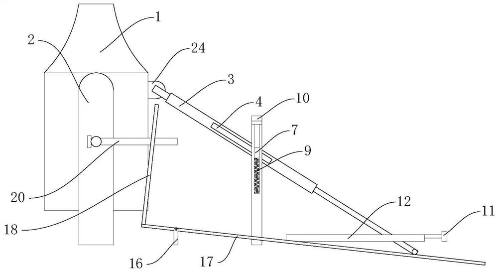 Auxiliary rotating device for steelmaking converter and using method