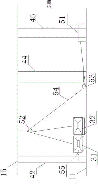 Compartment funnel slipping mounting method and slipping mounting mechanism
