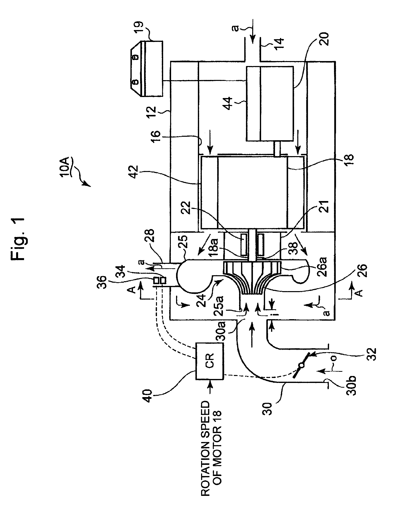 Electrically driven turbocharger device