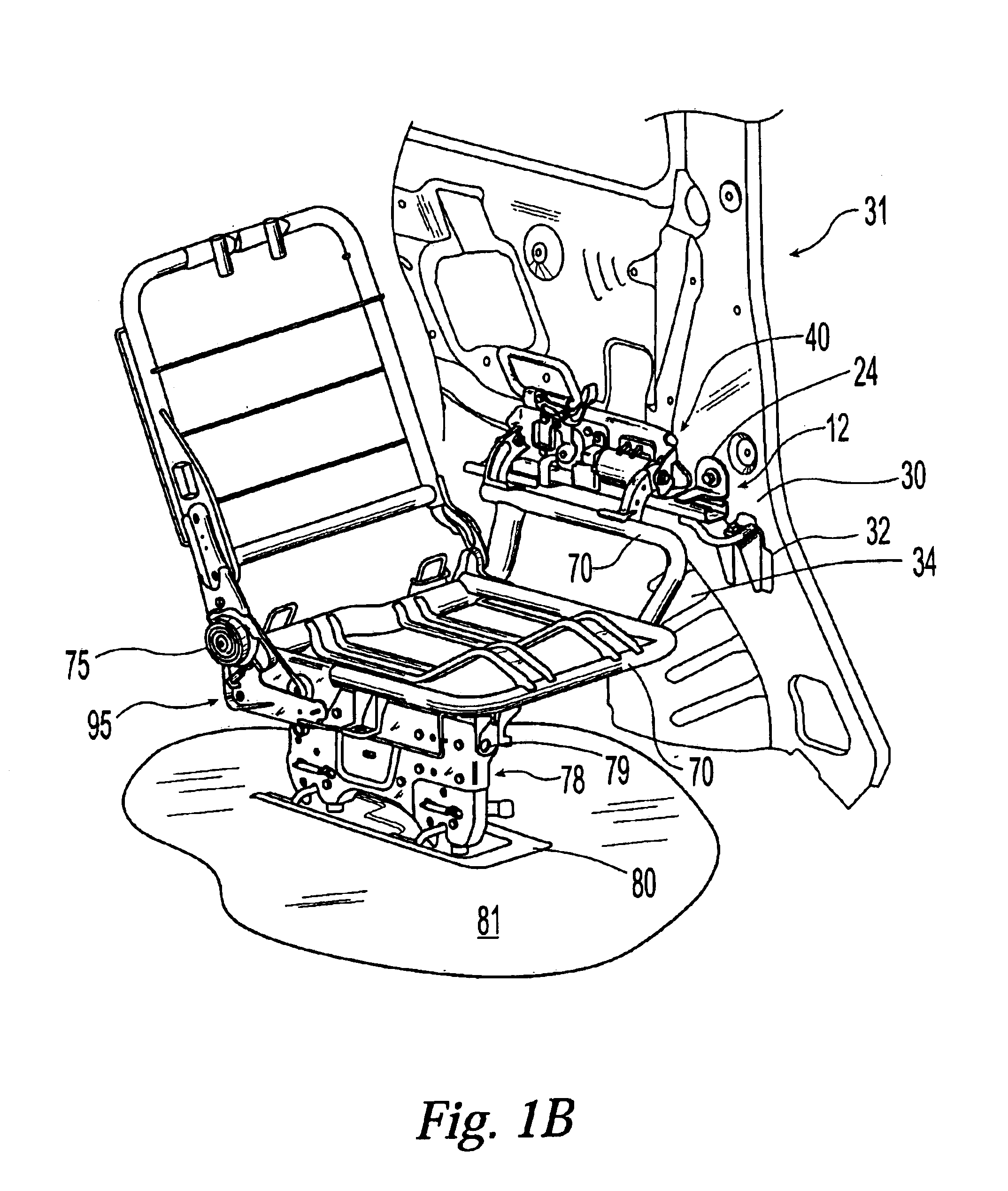 Removable jump seat for a vehicle