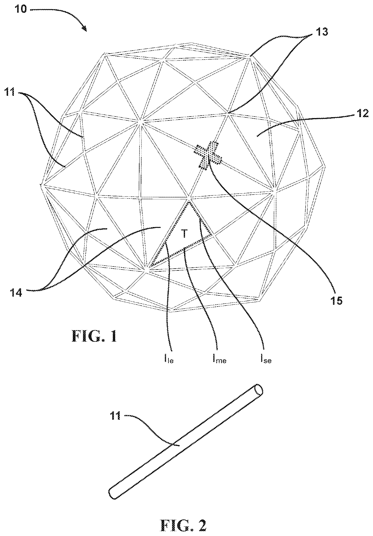 Hexakis icosahedron frame-skin vacuum lighter than air vehicle