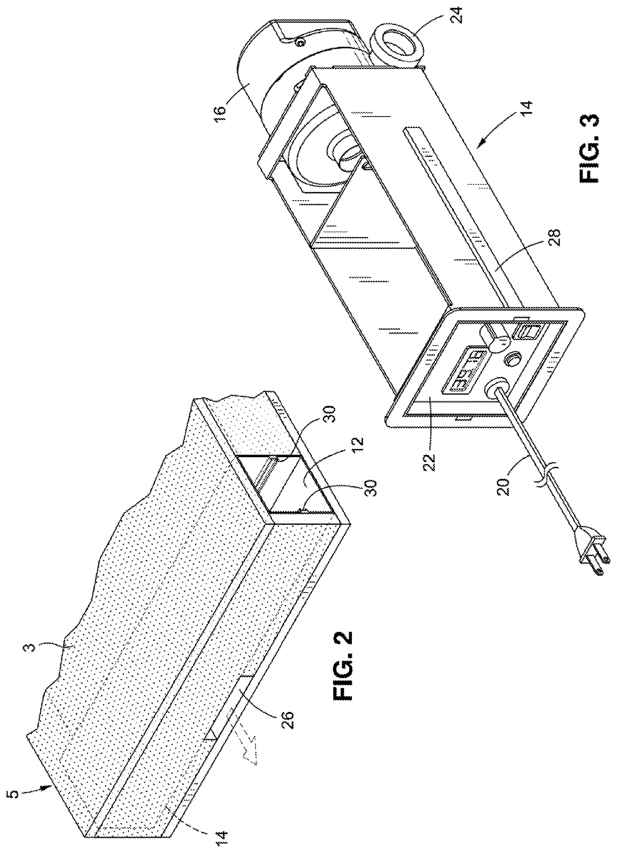 Low air loss mattress having a low acoustic signature and interchangeable air pump cartridge