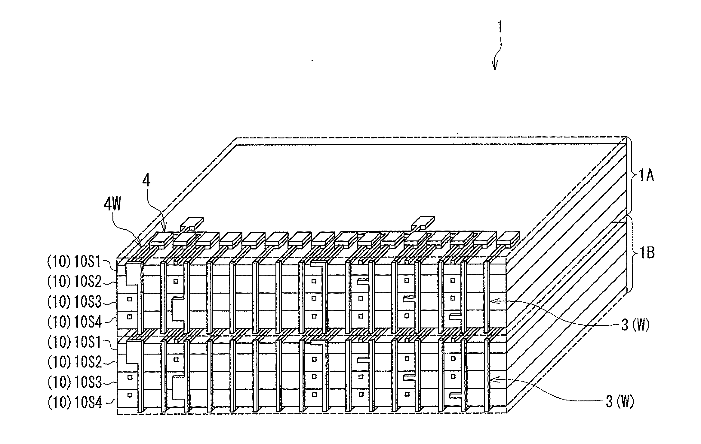 Layered chip package and method of manufacturing same