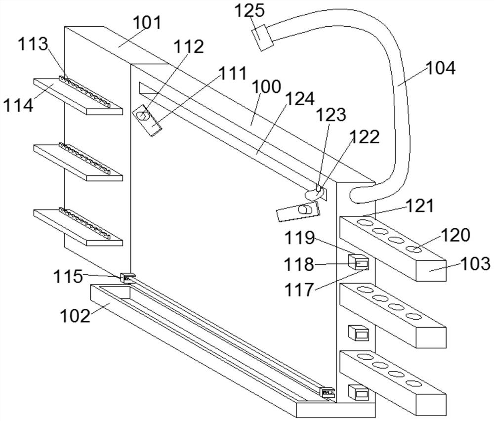 A demonstration device for visual communication professional teaching