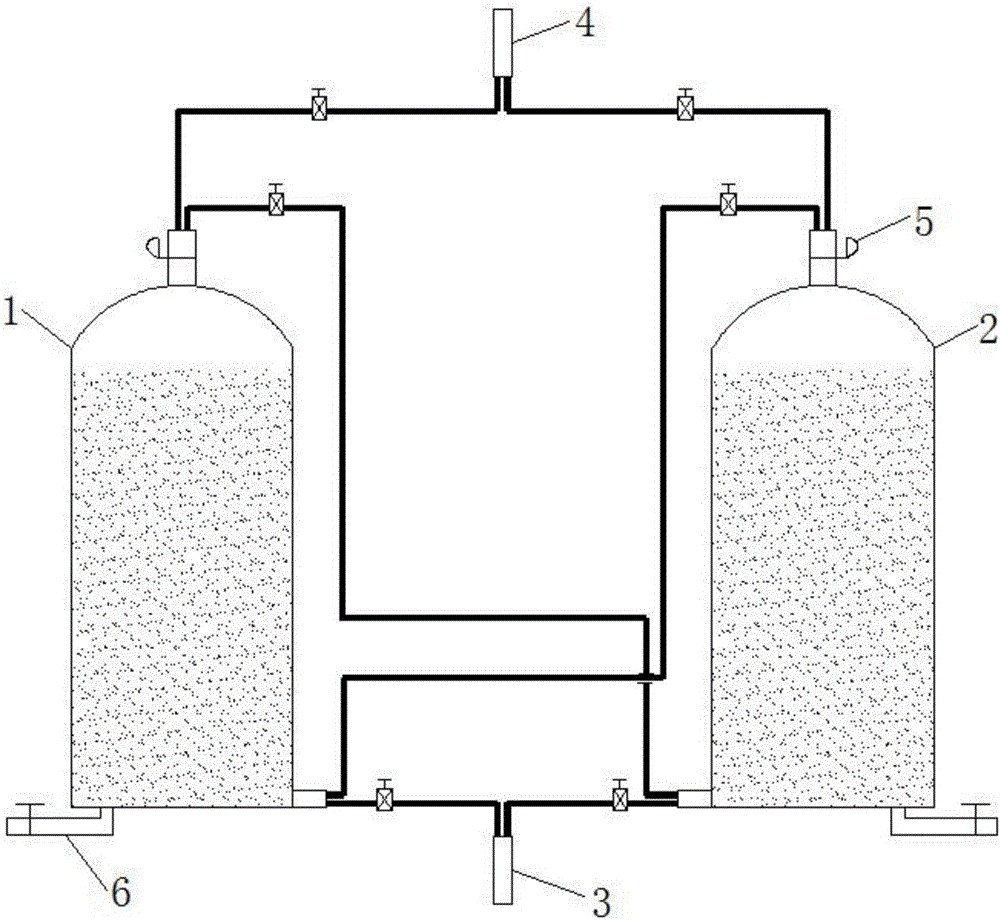 Biogas circulation desulfurization system