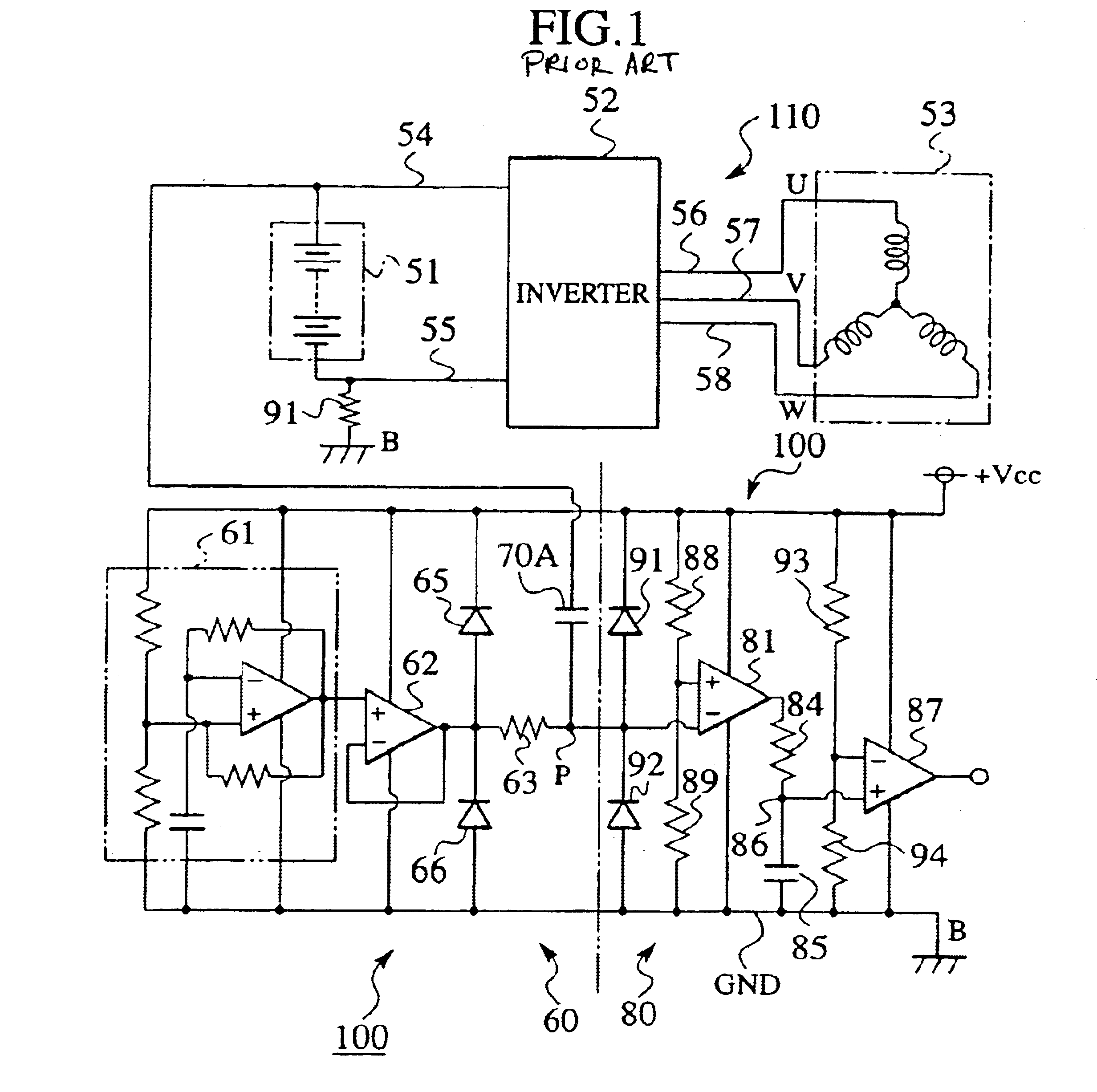 Ground detection apparatus for electric vehicle