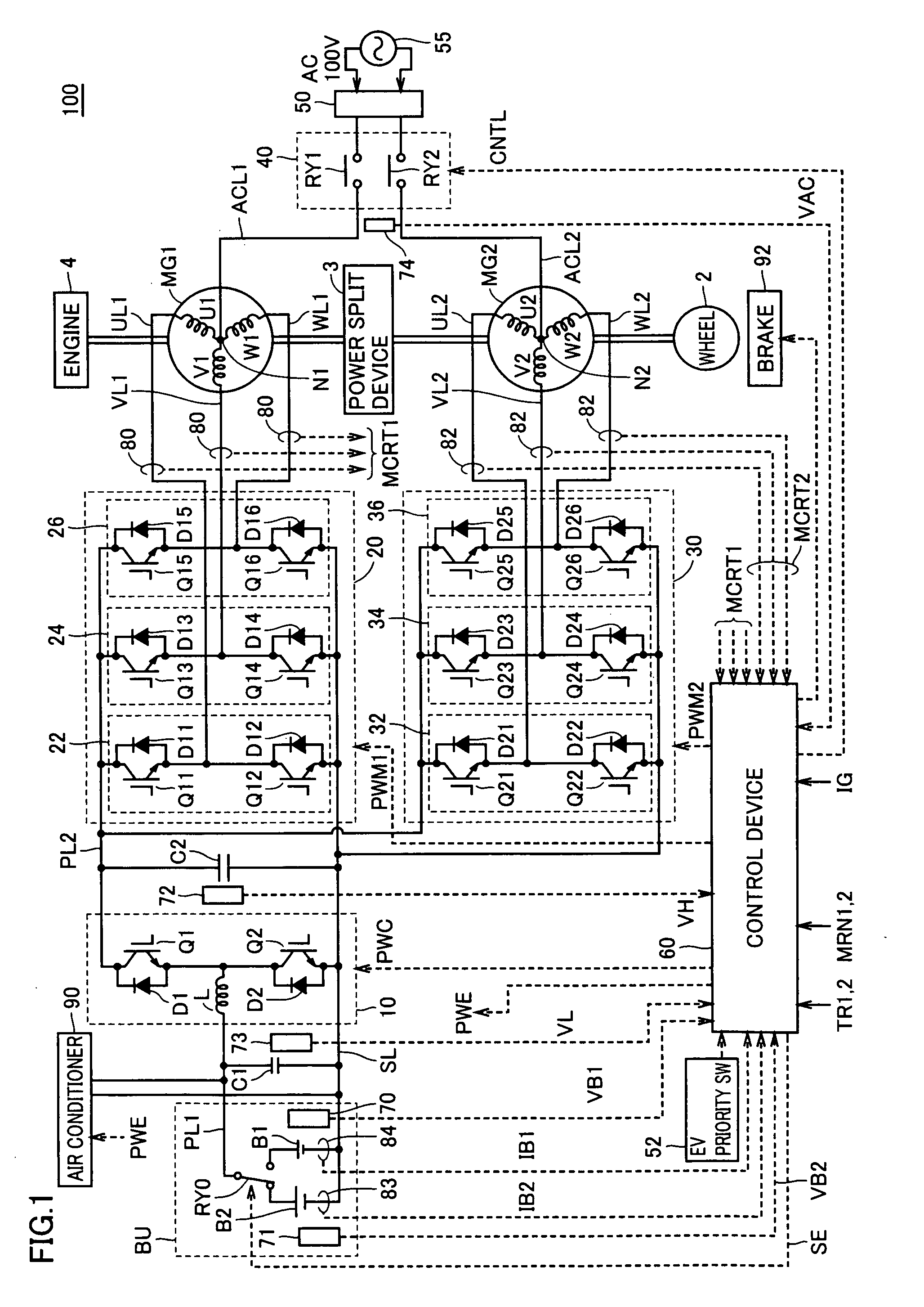 Power Supply Device for Vehicle and Method of Controlling the Same