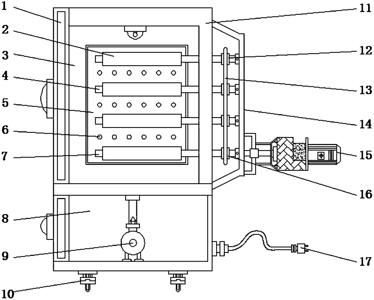 Steam fixing apparatus used for processing socks
