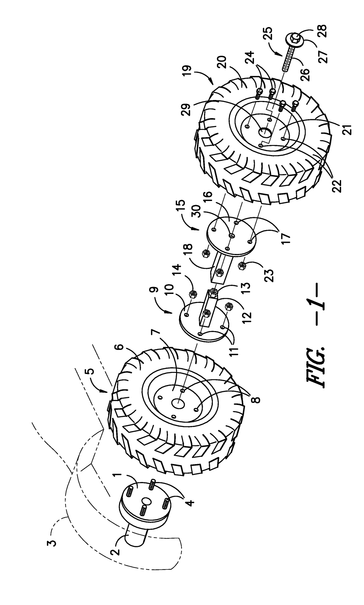 Adapter for dual-wheel vehicle