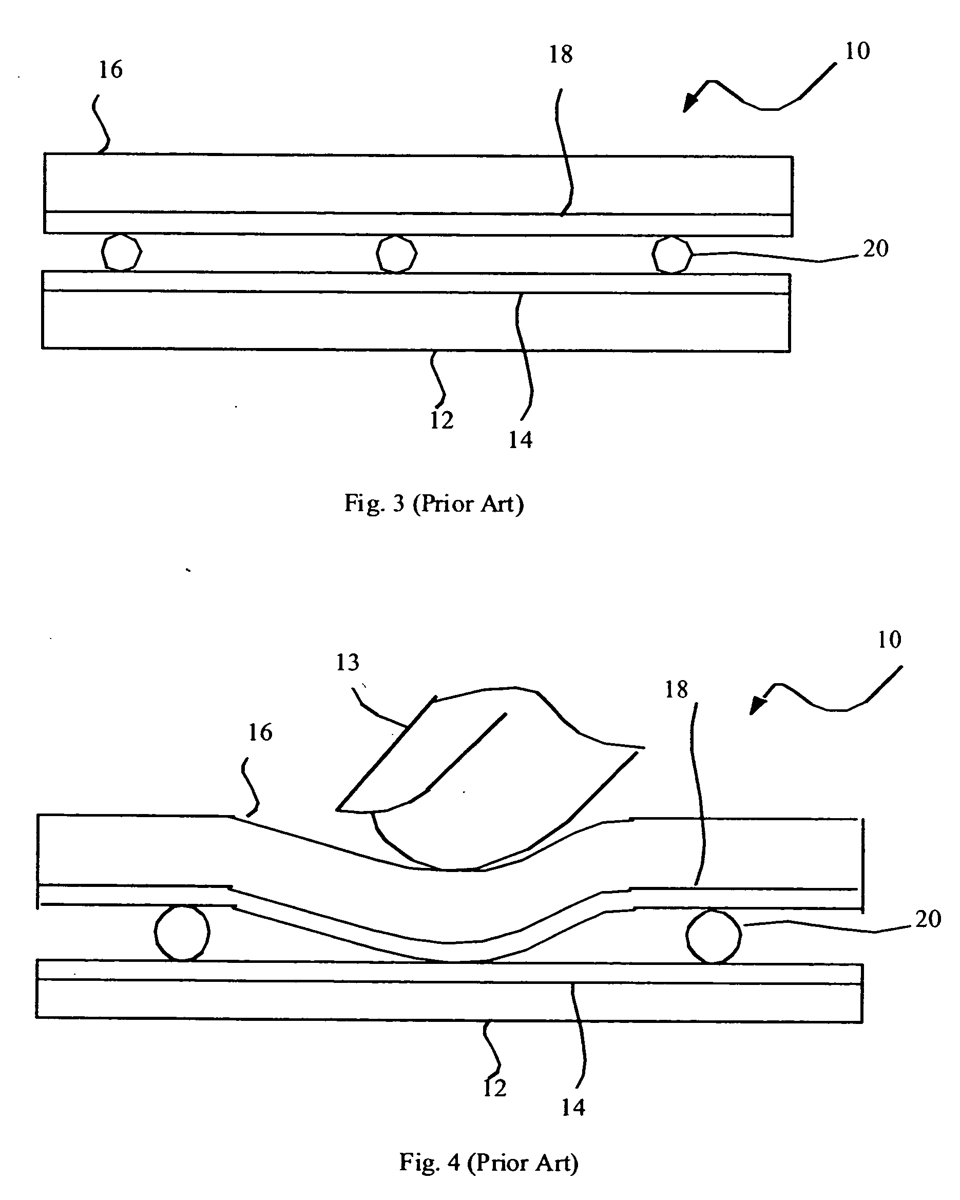 Resistive touch screen having conductive mesh