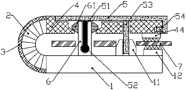 Automobile seat buckle sealing strip