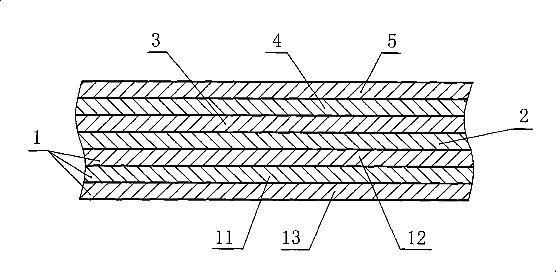 Two-faced adhesive tape and preparing process thereof