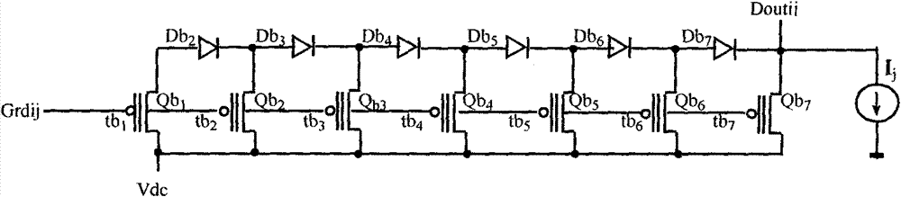 Storage unit circuit for any K-valued and 8-valued DRAM (dynamic random access memory)