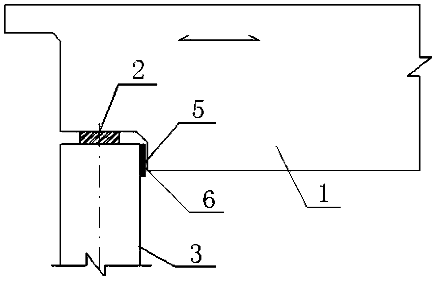 Anti-falling beam device