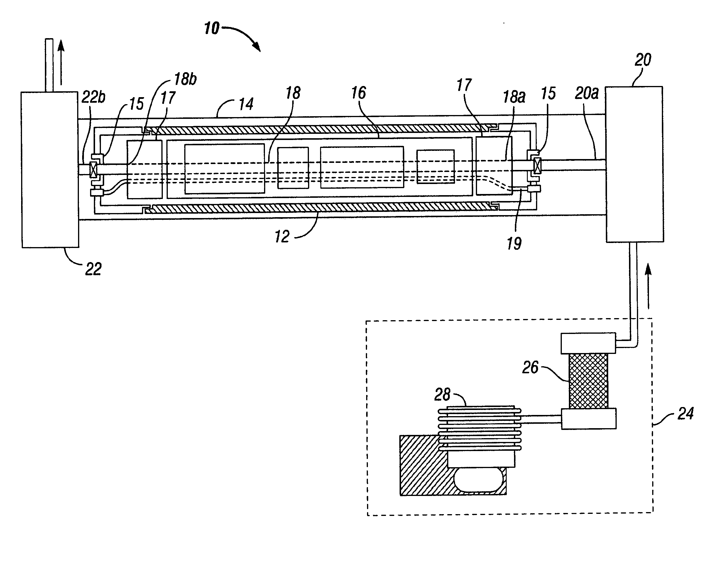 Method and apparatus for cooling flasked instrument assembles
