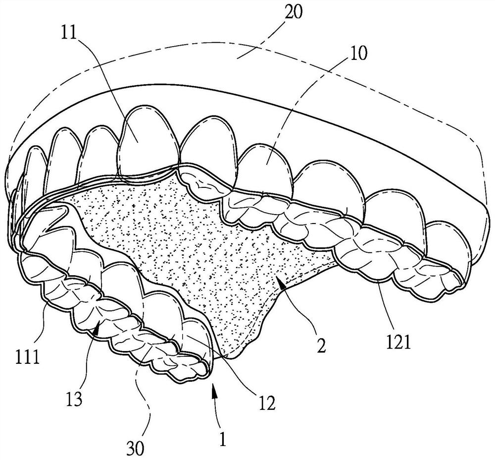 Intraoral swallowing training aid with open occlusal surface and manufacturing method of intraoral swallowing training aid