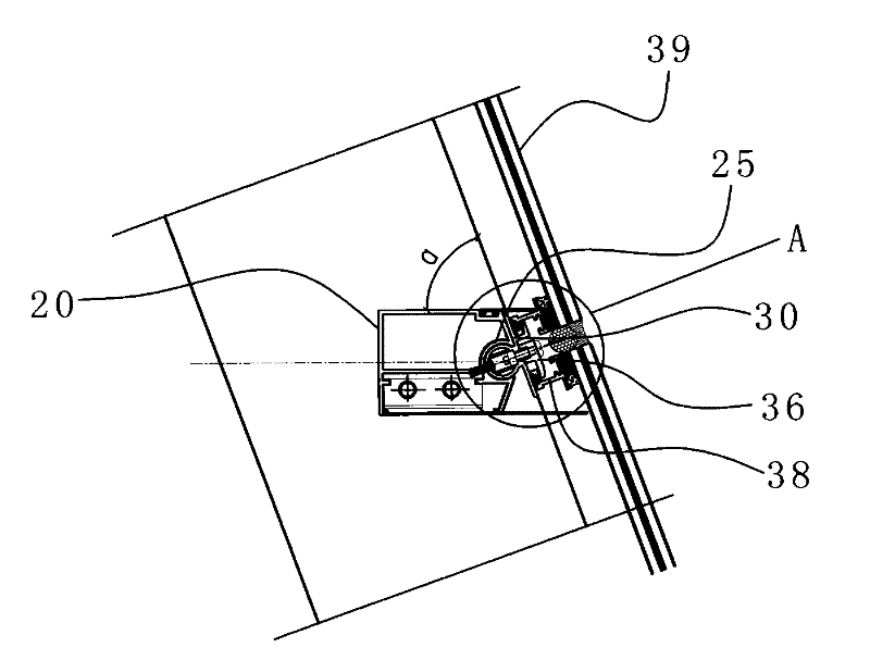 Hidden frame of glass curtain wall