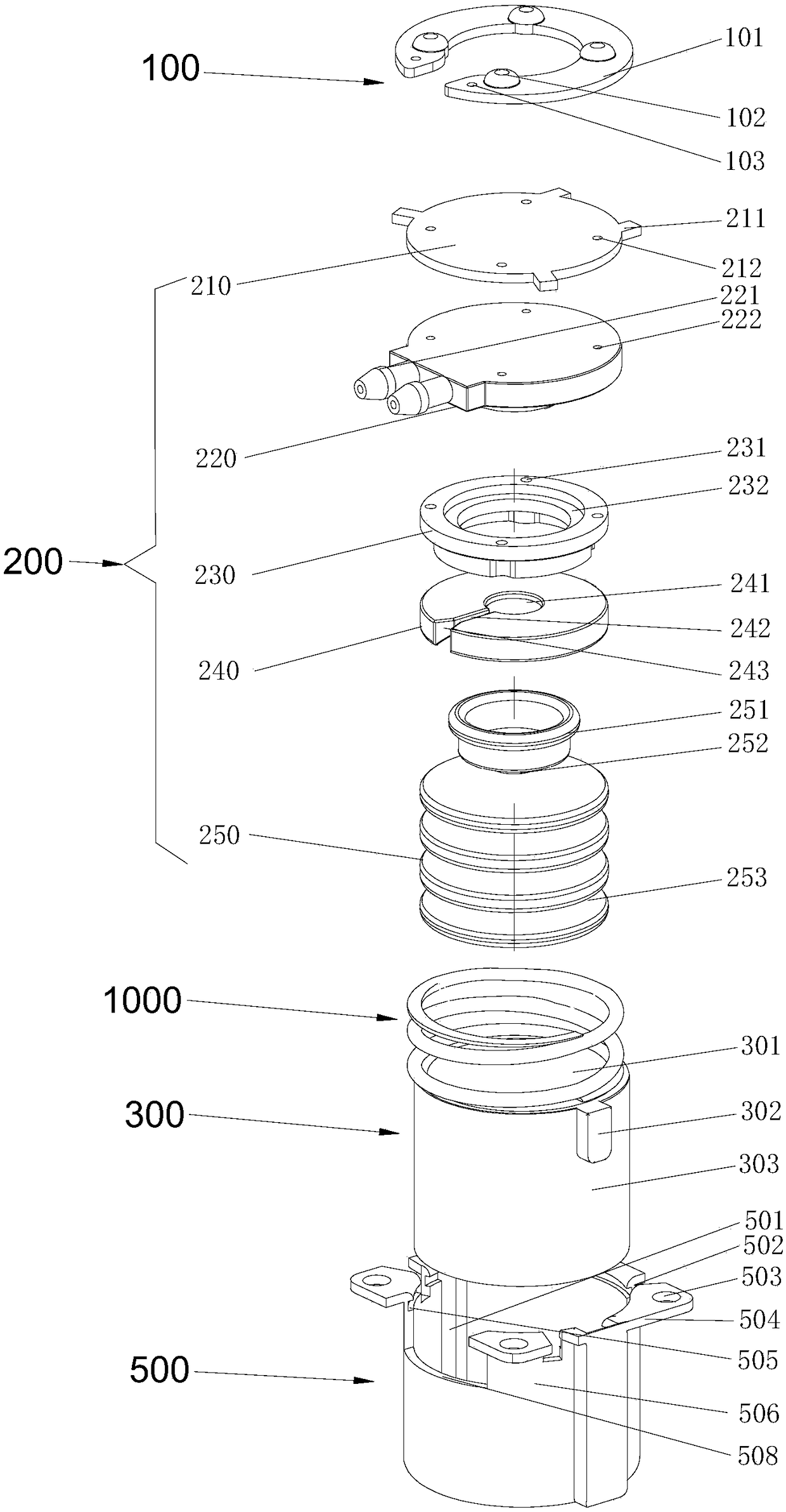 Foot for household apparatus and household apparatus