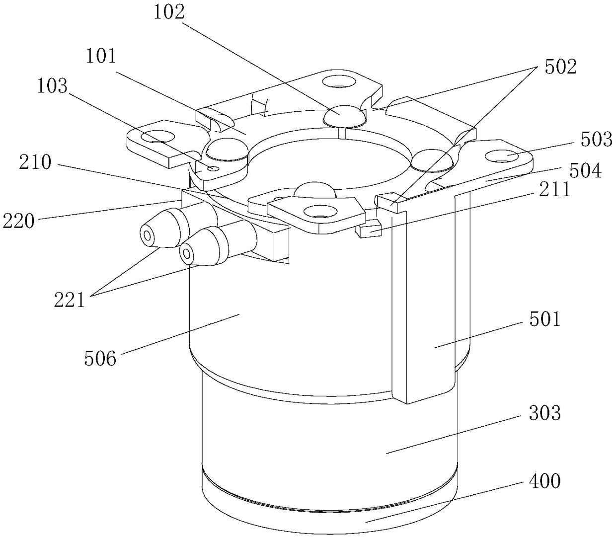 Foot for household apparatus and household apparatus