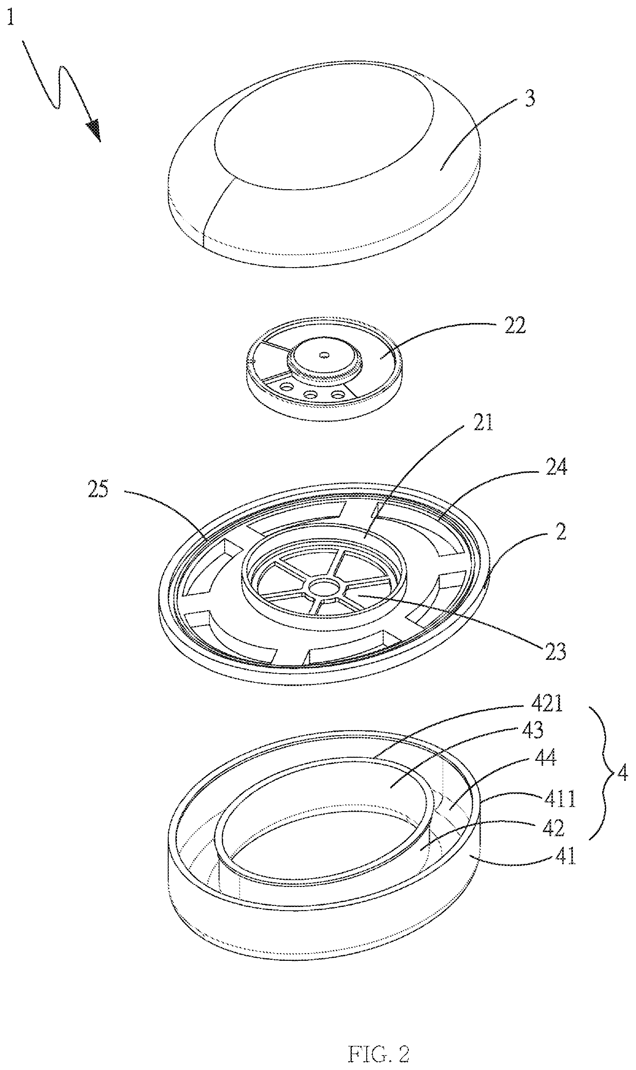 Headphone structure for extending and enhancing resonance