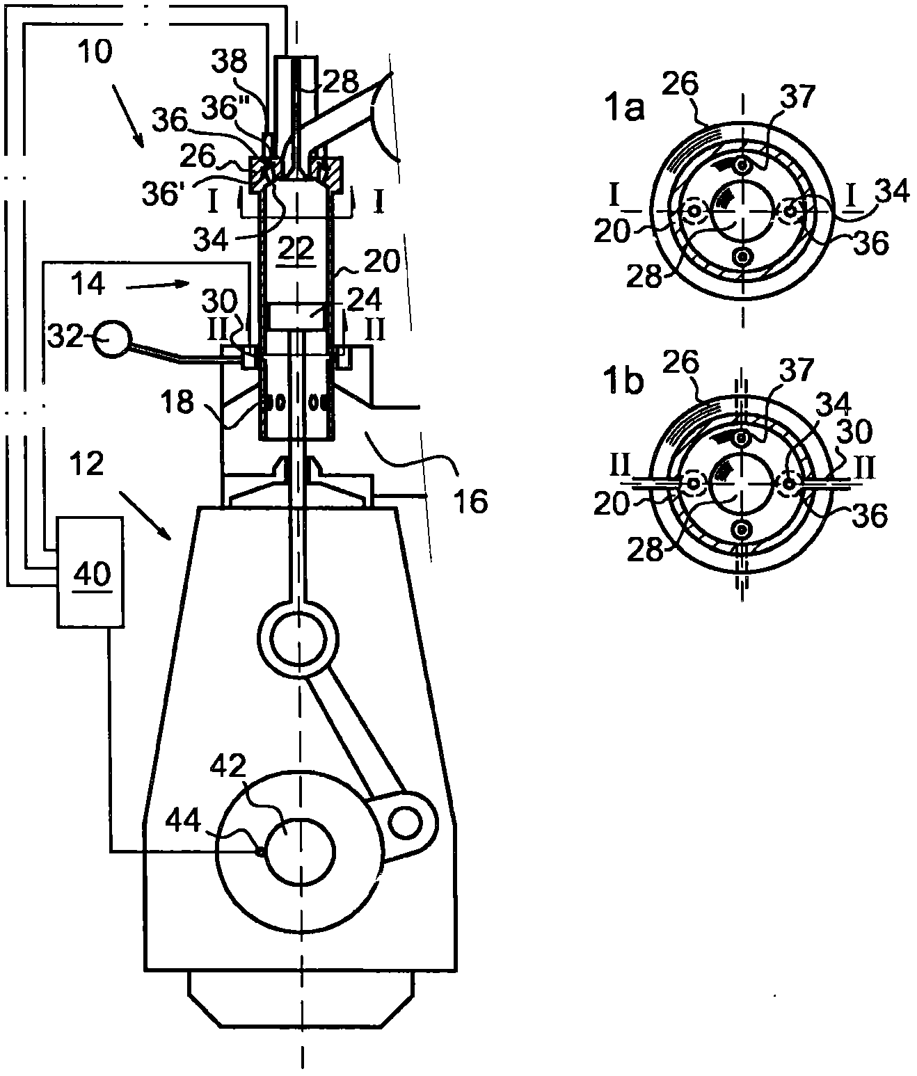 Two-stroke internal combustion engine, method of operating two-stroke internal combustion engine and method of converting two-stroke engine