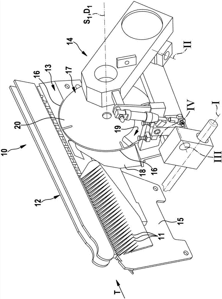 Device for cutting free the flank bones of decapitated, slaughtered fish having opened abdominal cavities, as well as filleting machine having a device of this type