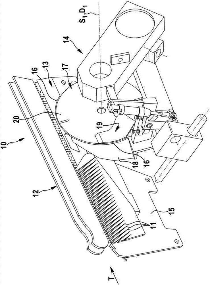 Device for cutting free the flank bones of decapitated, slaughtered fish having opened abdominal cavities, as well as filleting machine having a device of this type