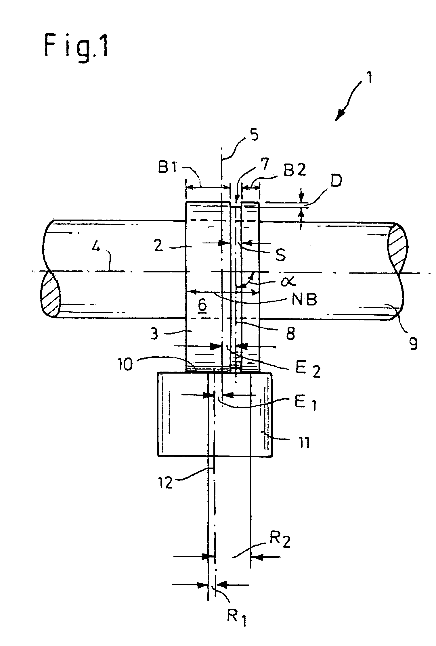 System comprising a cam and a cam follower element and use of such a system