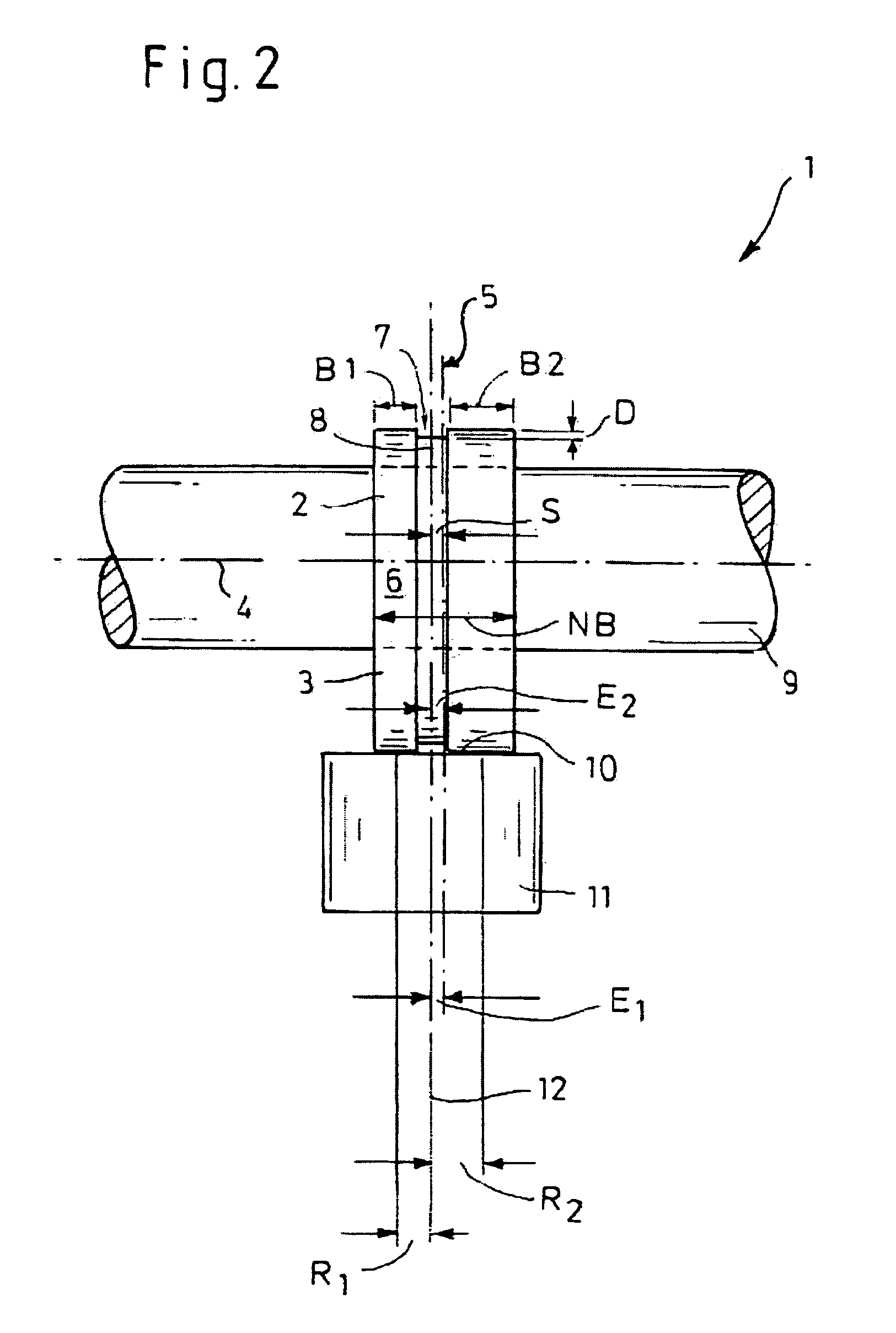 System comprising a cam and a cam follower element and use of such a system
