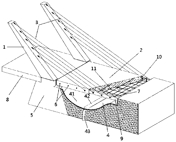 A new type of road bridge slab structure and its construction method