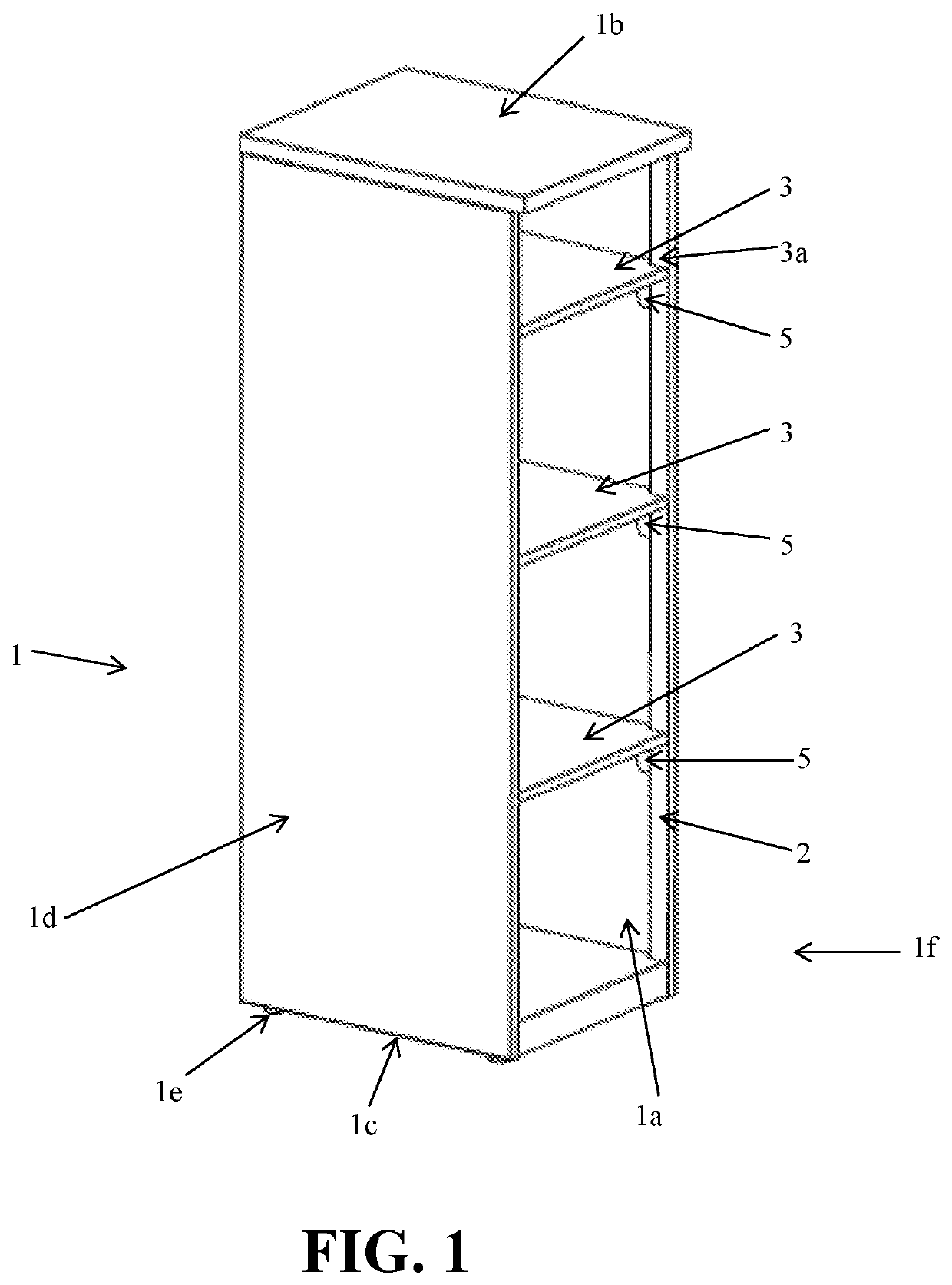 Shelving unit having reverse cantilevered bracket assembly and method of using the same