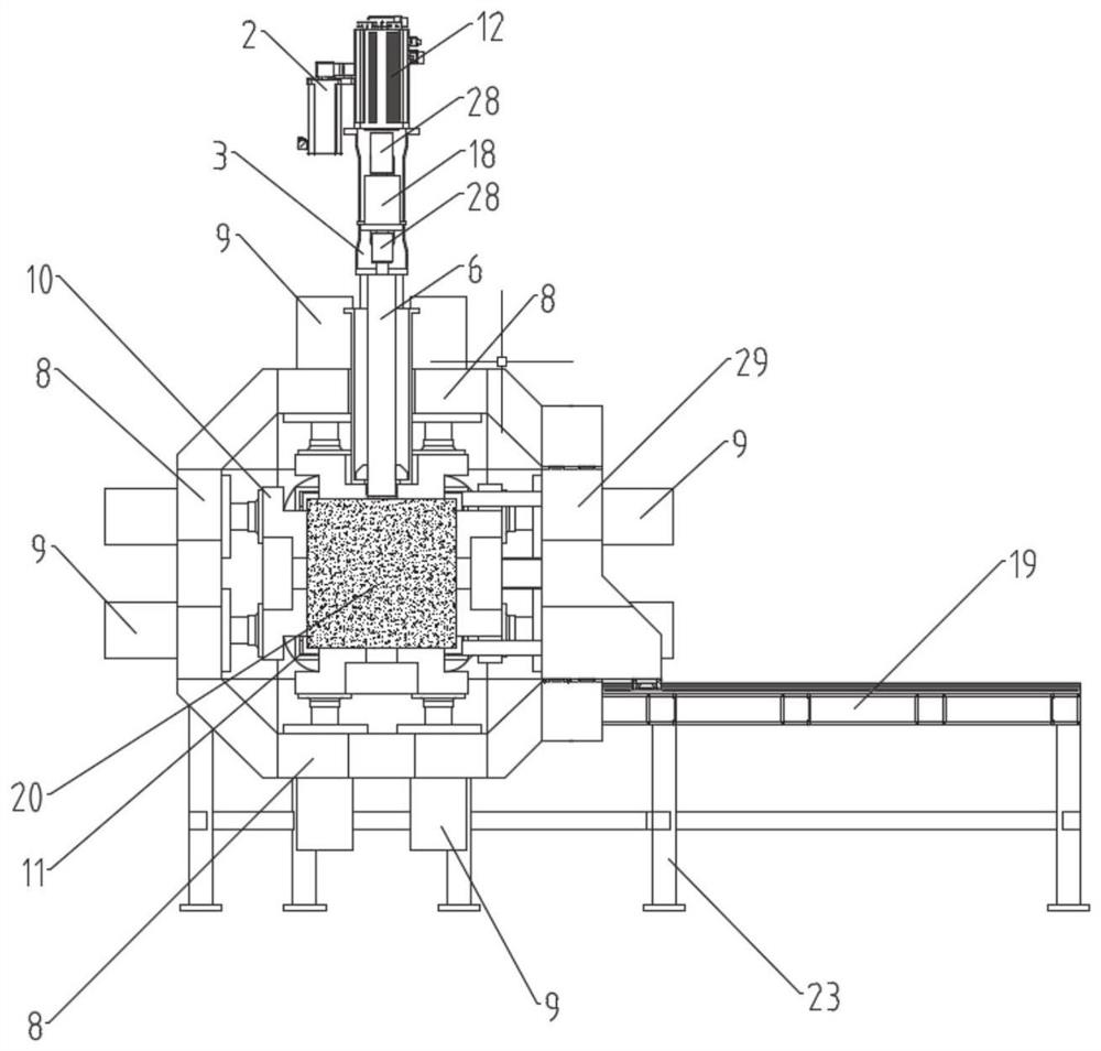 Engineering geological parameter prediction indoor large-scale comprehensive simulation drilling test platform and method