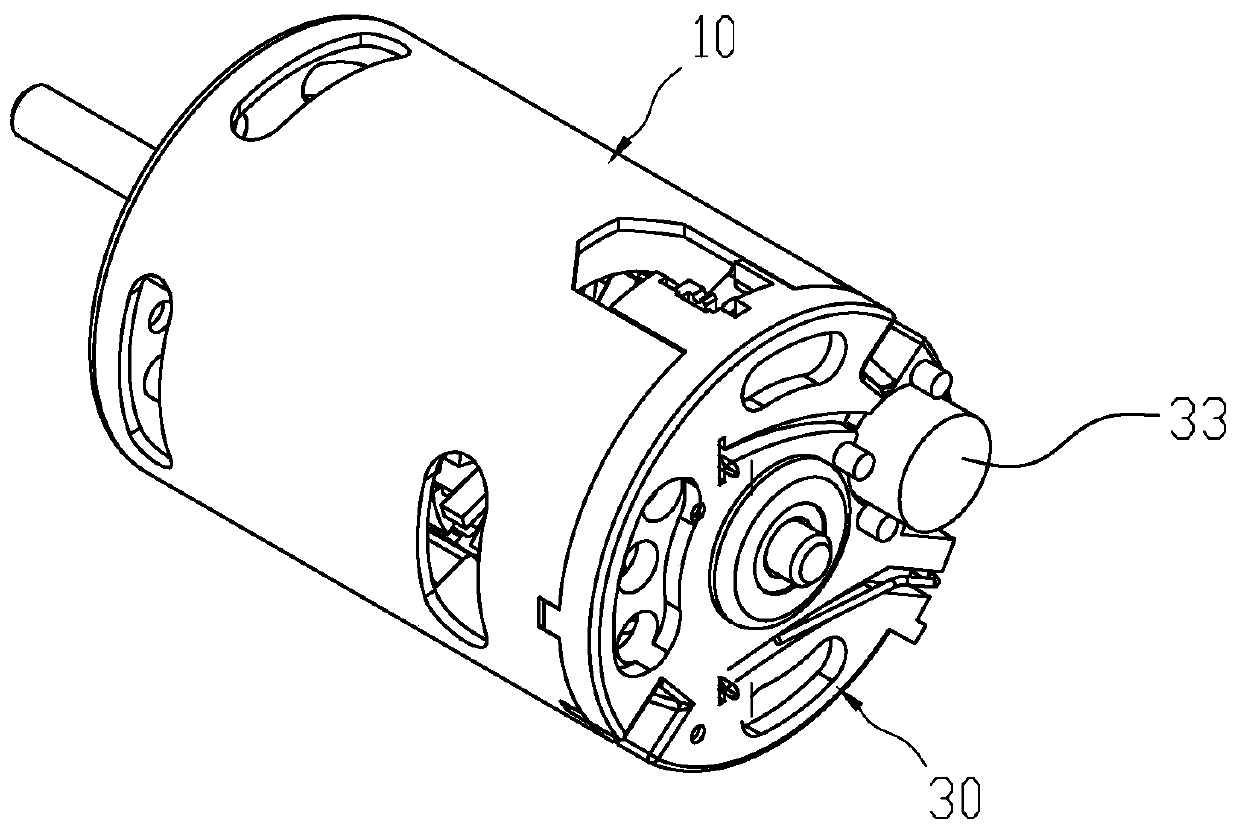 DC motor and rubber cover assembly thereof