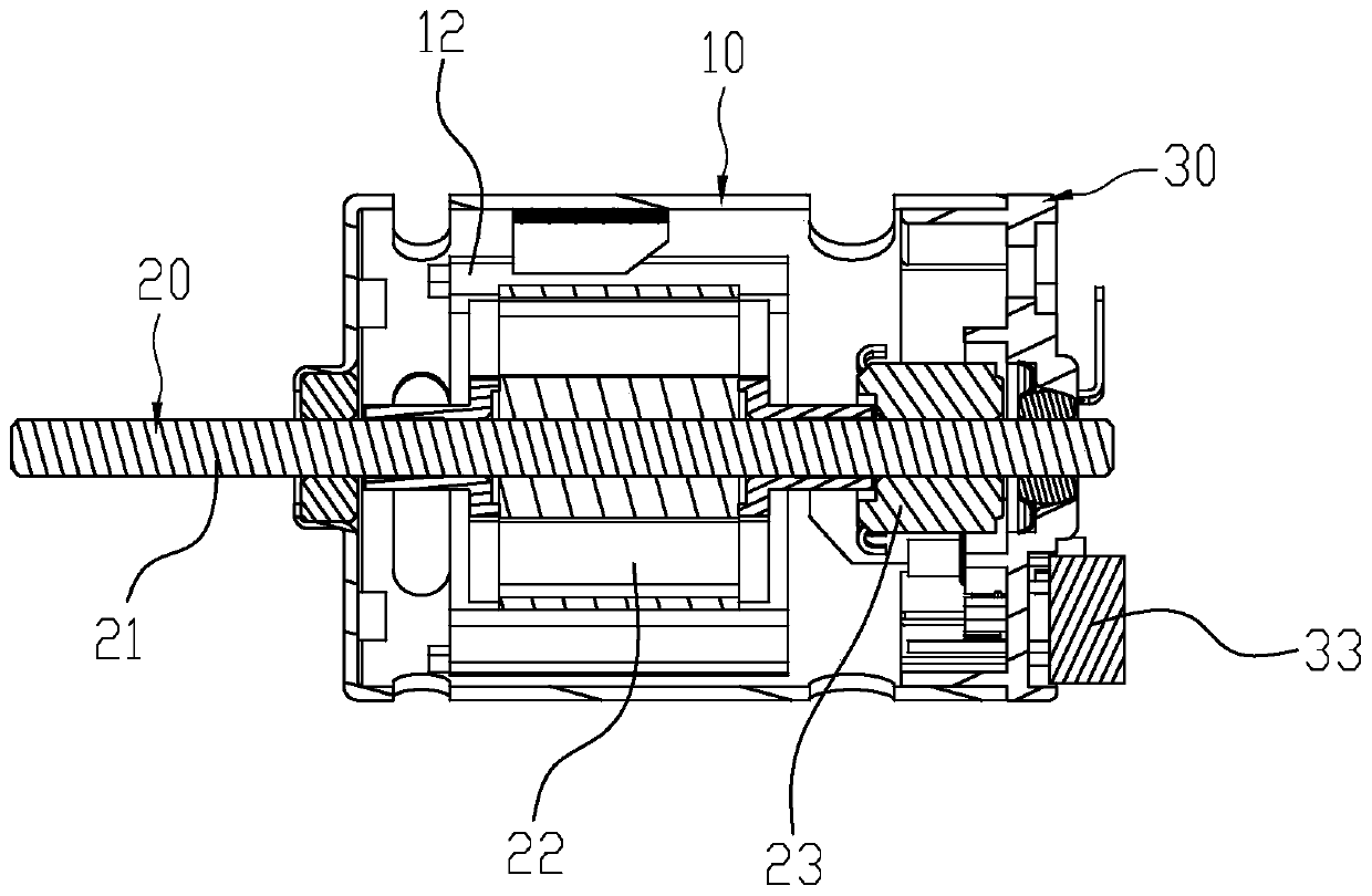 DC motor and rubber cover assembly thereof